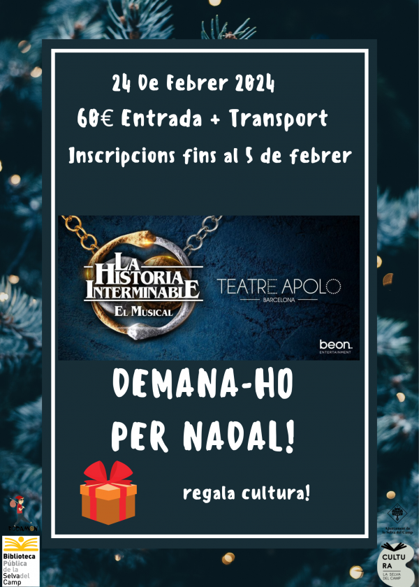 RODAMON 2024 EL MUSICAL LA HISTORIA INTERMINABLE Al teatre Apolo de Barcelona